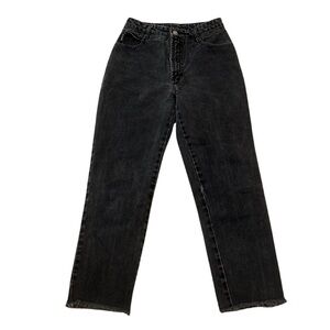 Vintage Bongo High Rise Straight Crop Jeans | Washed Black | Size 5 (W26 x L25)